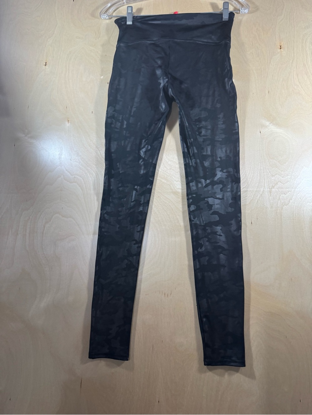 SPANX Black Camo High-Waist Leggings Size Medium